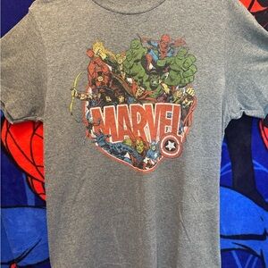 Marvel Kids Gray Superhero Graphic Tee